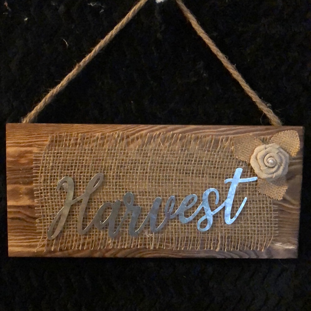 Handmade Rustic Wood Fall Decor Sign
